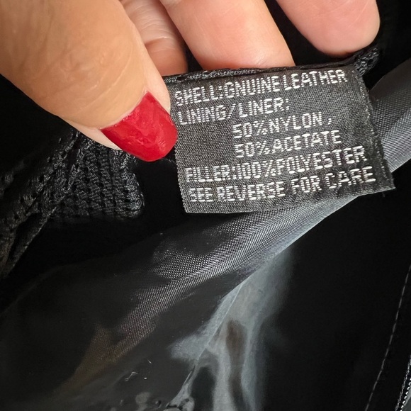 Zony Inc Leather Motorcycle Jacket Black With Pink Racing Stripes Medium - Picture 11 of 16